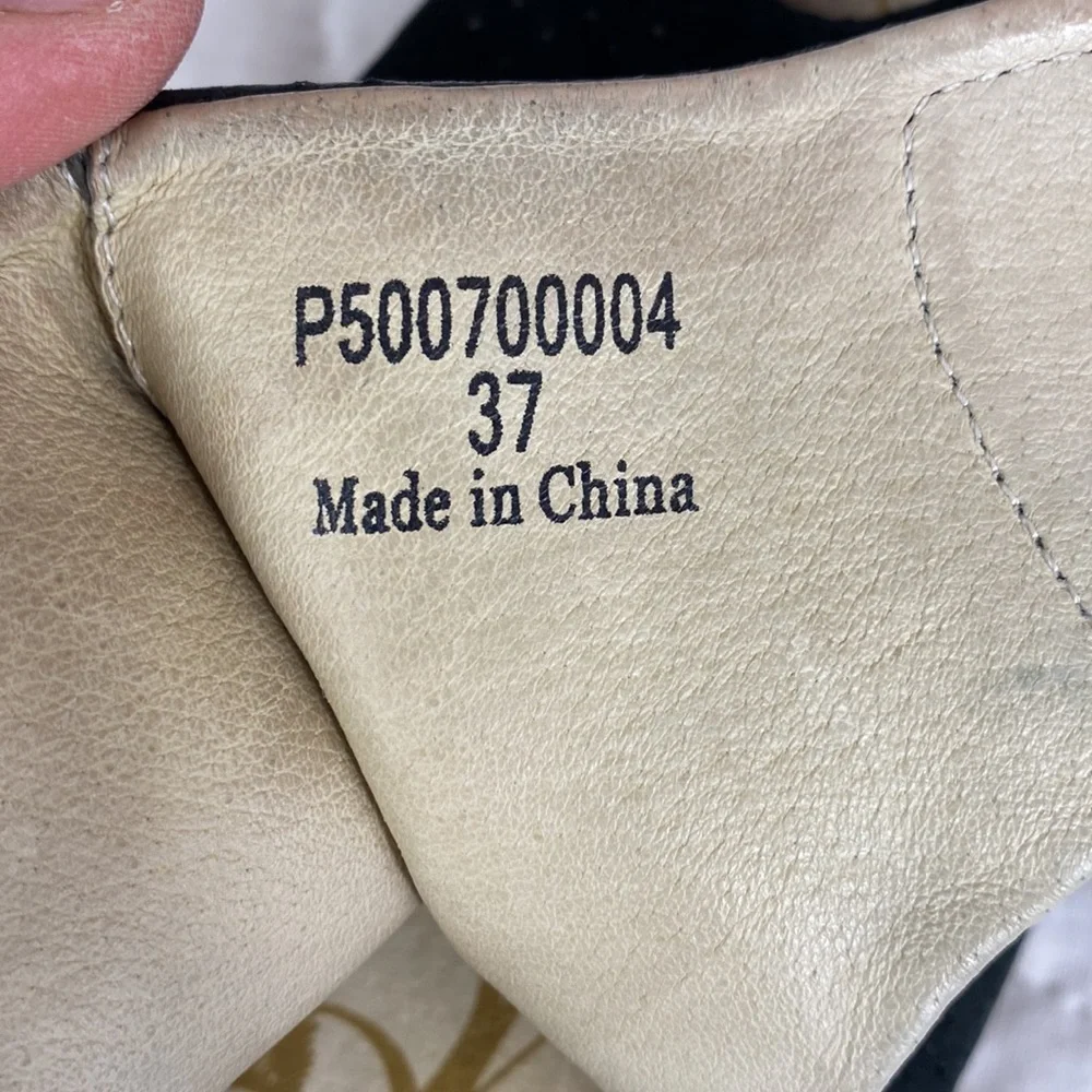 Fly London Yala Perf Suede Open Toe Wedge Sandals - Picture 8 of 10